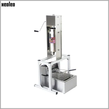 Price XEOLEO 5L Churros Machine Latin Fruit Equipment Electric Twist Machine With 6L 304 Stainless Steel Single Slot Electrical Fryer
