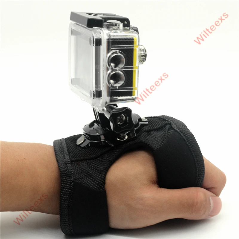 WILTEEXS 360 градусов наручный ремешок ручной работы для экшн-камеры GoPro Hero 7 5 6 4 3 2 1 сеанса спортивной экшн-камеры Xiaomi Yi 4 K Lite SJ4000 H9 плечевой ремень Accessoy