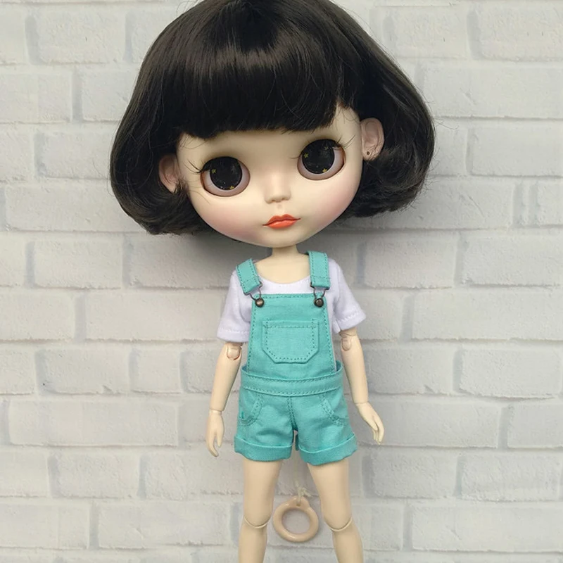 8 цветов Blyth Doll наряды футболки комбинезон одежда для Azone Licca Barbies Momoko 1/6BJD кукла