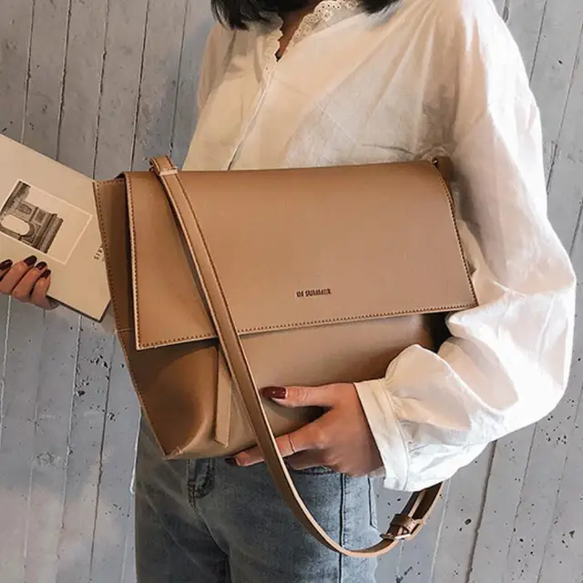 $US $16.13  Vintage Fashion Female Flap Bag 2019 New Quality PU Leather Women's Designer Handbag Large Shoulder
