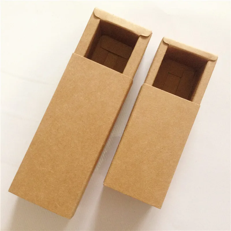 

12Pcs/Lot Rectangular Kraft Paper Cardboard Box Packing Pendant Jewelry Accessory Drawer Box For Packaging Collection Toy Candy