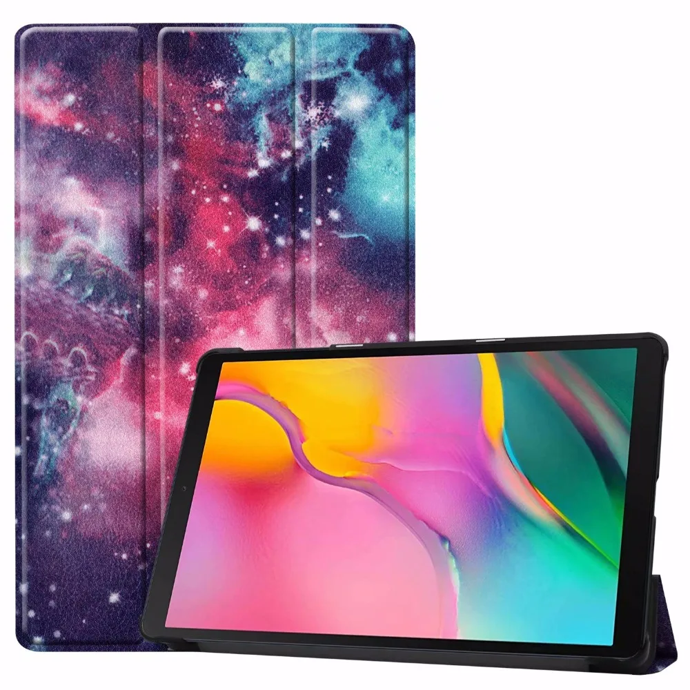 Чехол-книжка для samsung Galaxy Tab A чехол 10,1 ''T510 T515 умный чехол для samsung Tab SM-T510 SM-T515 Funda Capa