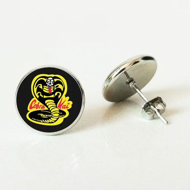 

Cobra Kai earrings exquisite glass earrings American drama Cobra Kai ear accessories movie lovers gift