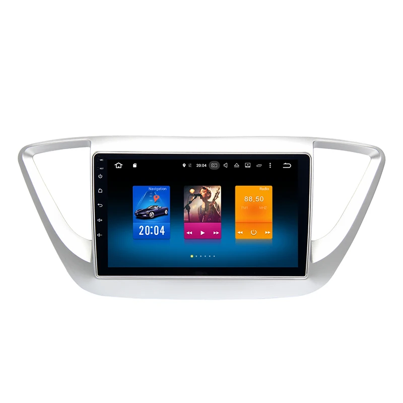 Perfect Android 8.0 car GPS radio player for Hyundai Solaris Verna GPS 2016 2017 with Octa core px5 4G RAM wifi 4g usb auto Multimedia 1