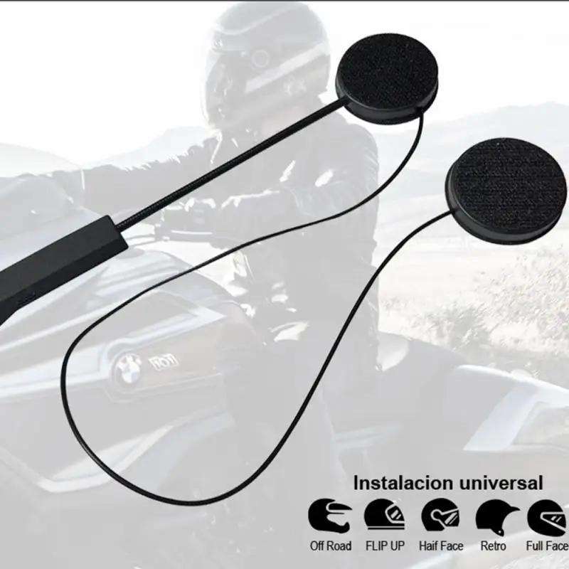 Новые Bluetooth Анти-помехи для мотоциклетного шлема для верховой езды Hands Free наушники