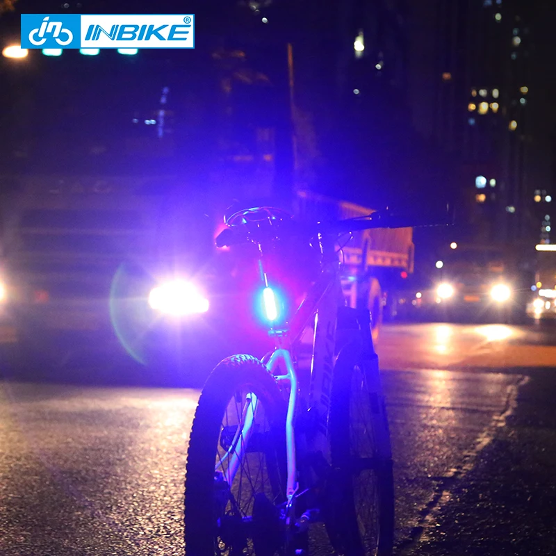 INBIKE New Bike Light Bicycle Tail Light USB Rechargeable Waterproof Cycling Taillights LED COB Warning Lights NX605