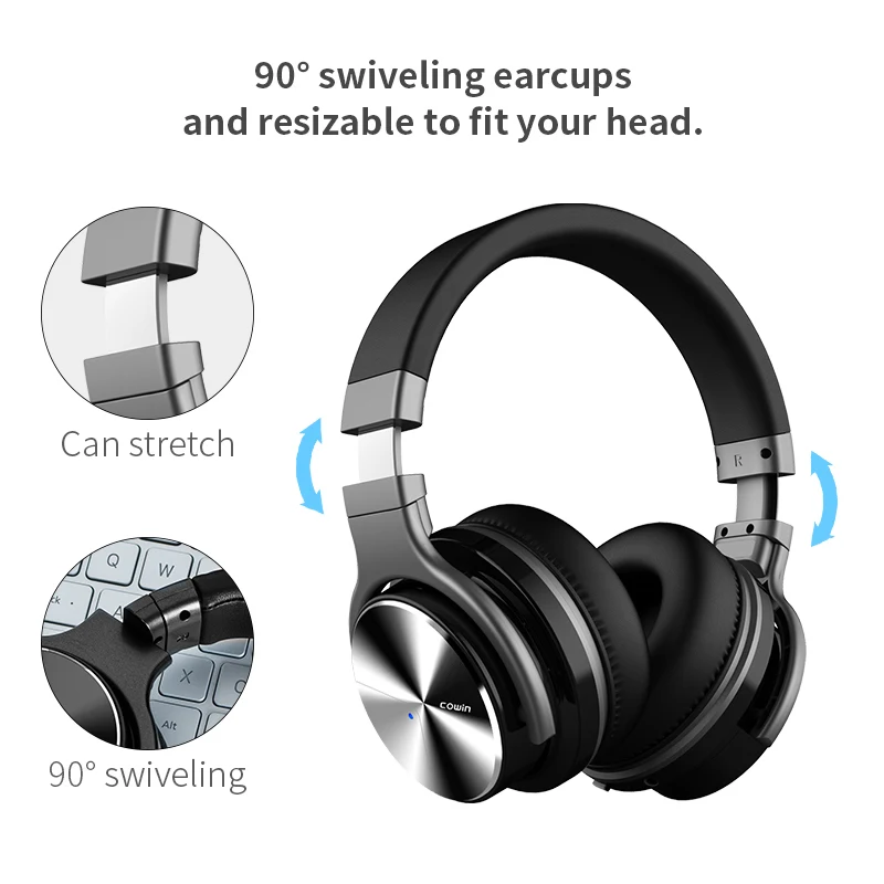 Bluetooth наушники Cowin E7 Pro с активным шумоподавлением|Наушники и гарнитуры| |