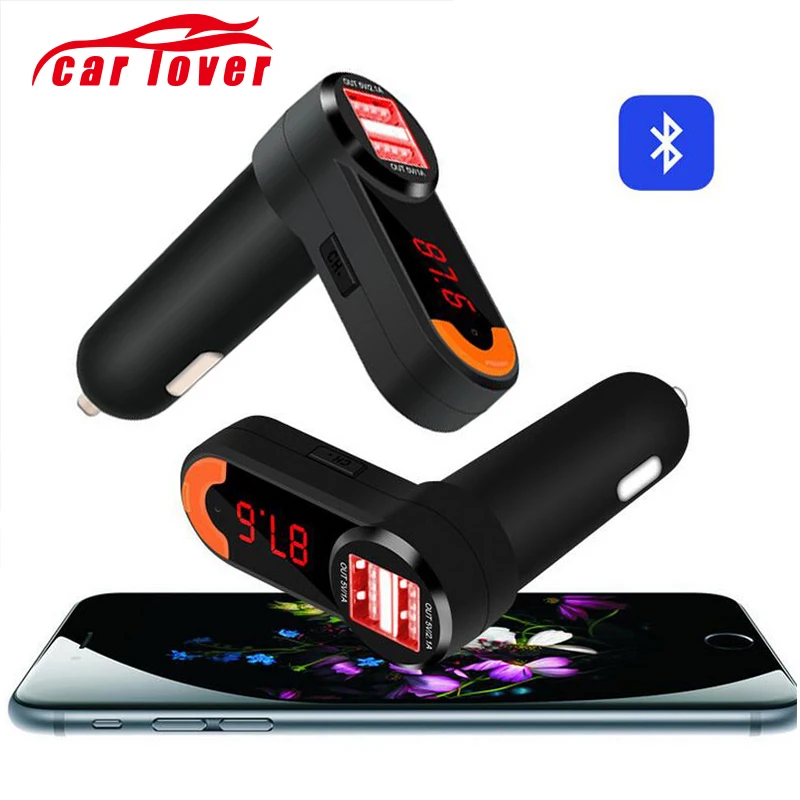 Bluetooth Car FM Transmitter Modulator Kit BT Handsfree Dial Call for