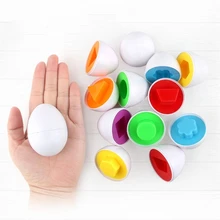 6 яиц Обучающие игрушки Смешанная форма мудрые ролевые головоломки умные яйца Детские яйцо Обучающие пазлы для детей-20