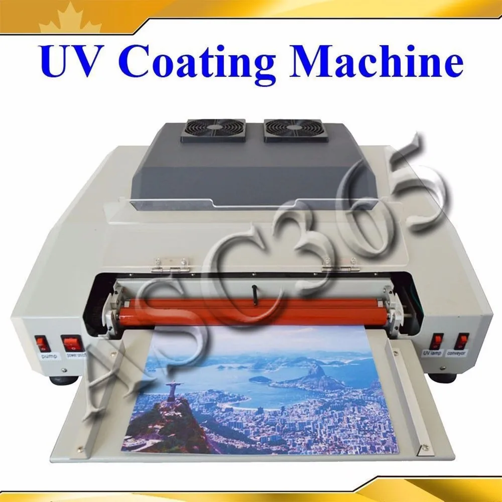 

Wide 13in 330mm UV Coating Machine Laminating After Print Equipment 220V
