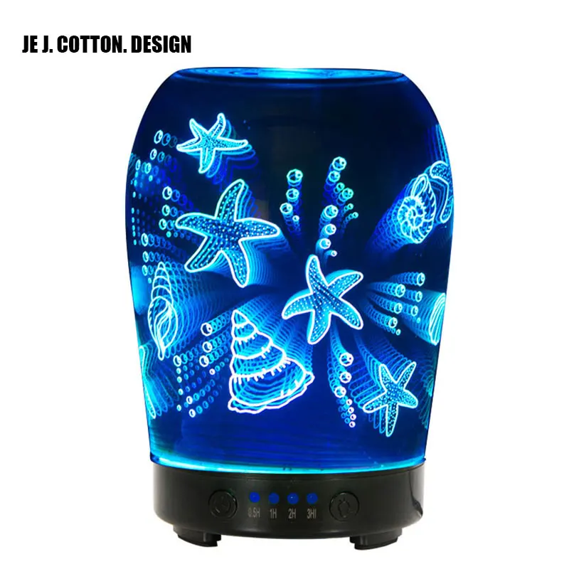 

3D Humidifier Aroma Diffuser with Night Light Aromatherapy Diffusers Essential Oil Diffuser Ultrasonic Air Humidifier for Home