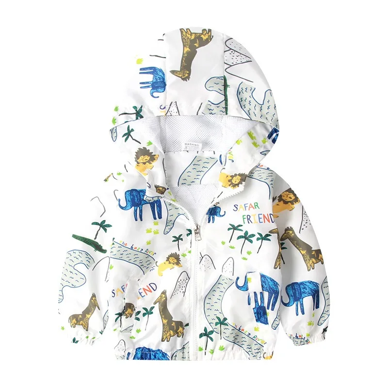 CROAL CHERIE Cute Dinosaur Giraffe Children Coat For Boys Autumn Kids Jacket Boys Outerwear Cartoon Active Children Clothing   (2)