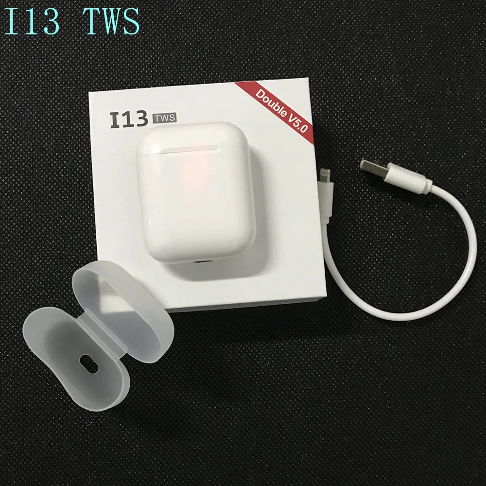 2019 новые наушники Оригинал 1:1 водонепроницаемый беспроводной i13 Tws Bluetooth 3D стерео басовый вкладыш Pk i7s i10 i12 для всех смартфонов