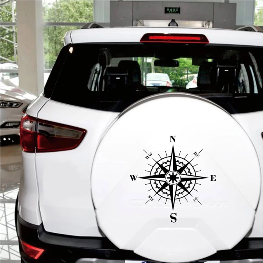 1 шт. 50x50 см капот автомобиля стикер компас Тотем черная наклейка авто Винил Капот