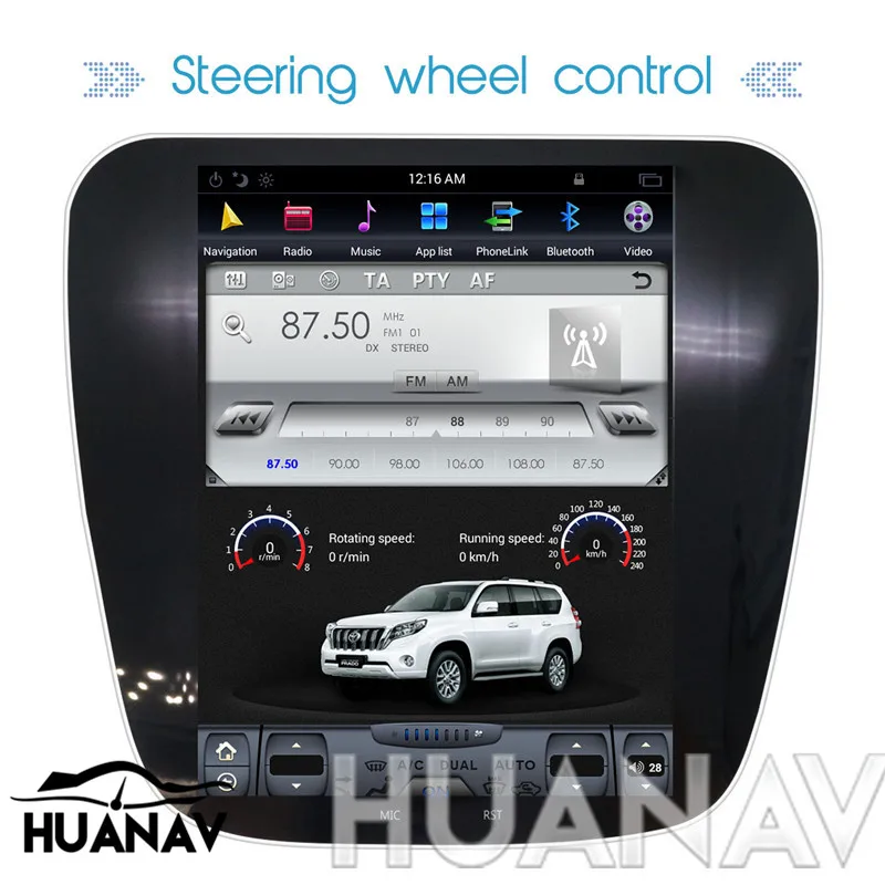 Sale Android 6.0 9.8 inch Touch Screen Car GPS Navigation WIFI NO DVD Player For Tesla For Chevrolet Malibu 2015 2016 2017 2018 5