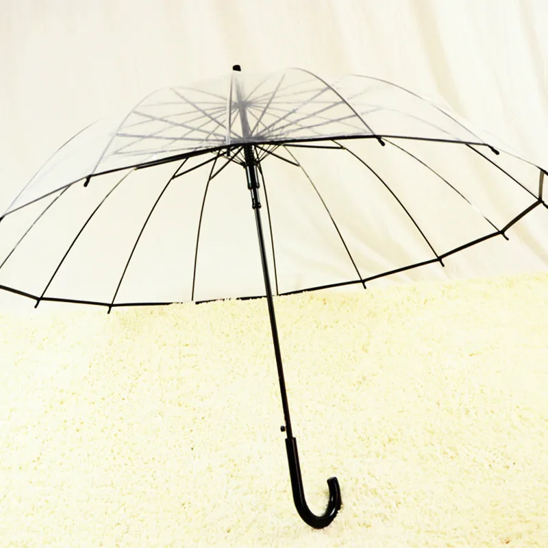 Comprar 1 Uds. Romántico imitación de encaje transparente lindo gato grande largo lluvia viento paraguas para las mujeres Lolita viajes