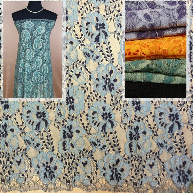

1.5*1.5m African Lace Fabric 2018 Embroidered Nigerian Cotton Laces Fabric Bridal High Quality French Lace Fabric For Women