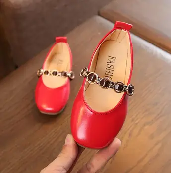 

2019 spring new Korean girls fashion shoes little girl soft bottom peas shoes princess shoes set foot shoes fashion tide