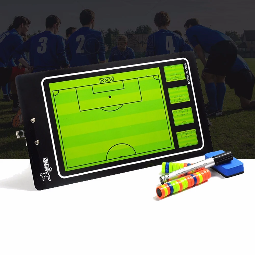2018 لكرة القدم التكتيكية تمارين Coach تكتيكي الأوامر ل مستقيم تكتيكات كرة القدم لوحة المغناطيسي سبورة دروبشيبينغ