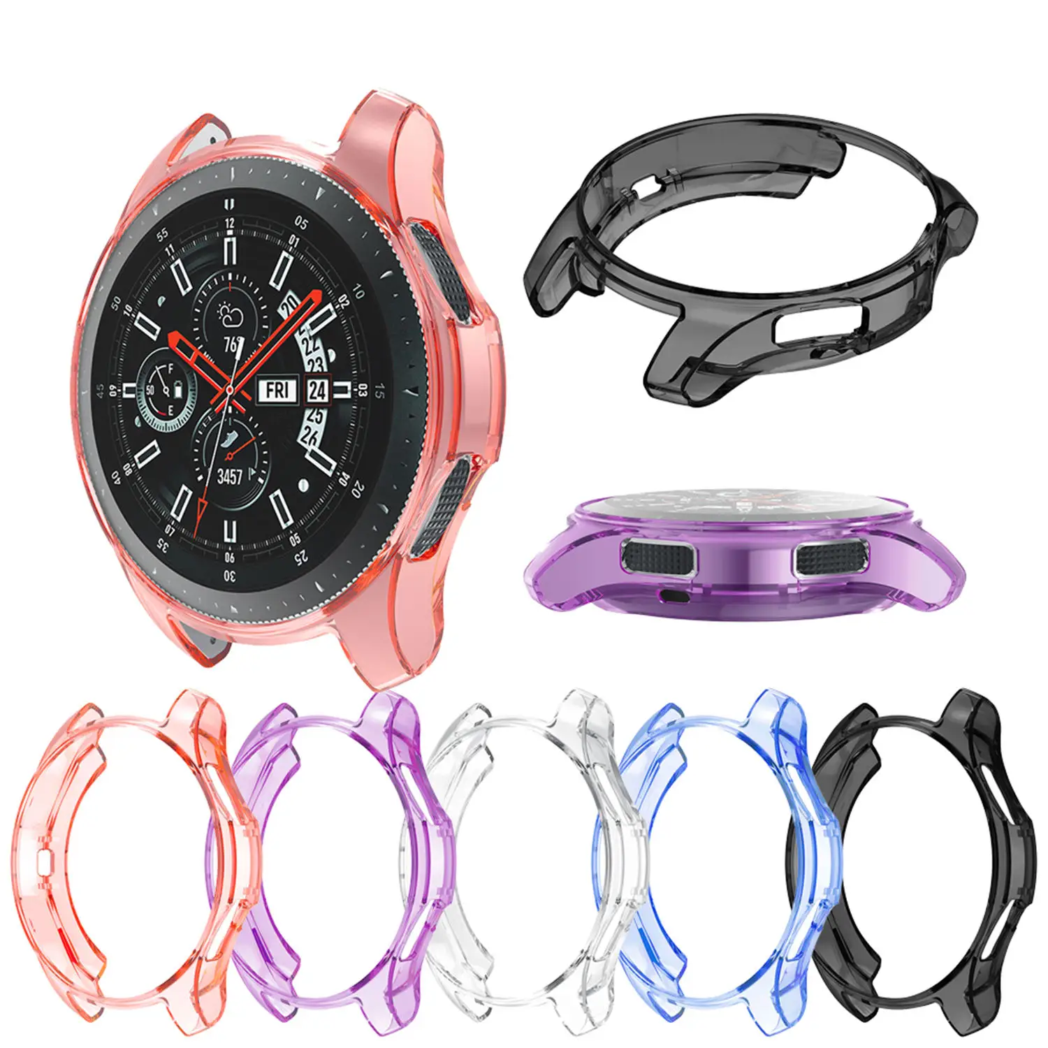 

For Samsung Gear S3 frontier Case For Samsung Galaxy Watch 46mm 42mm Cover Soft TPU Protective Case Shell Frame