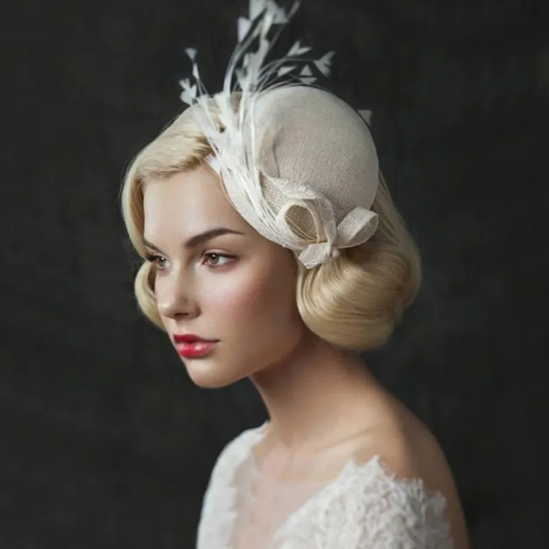 wedding hair hat