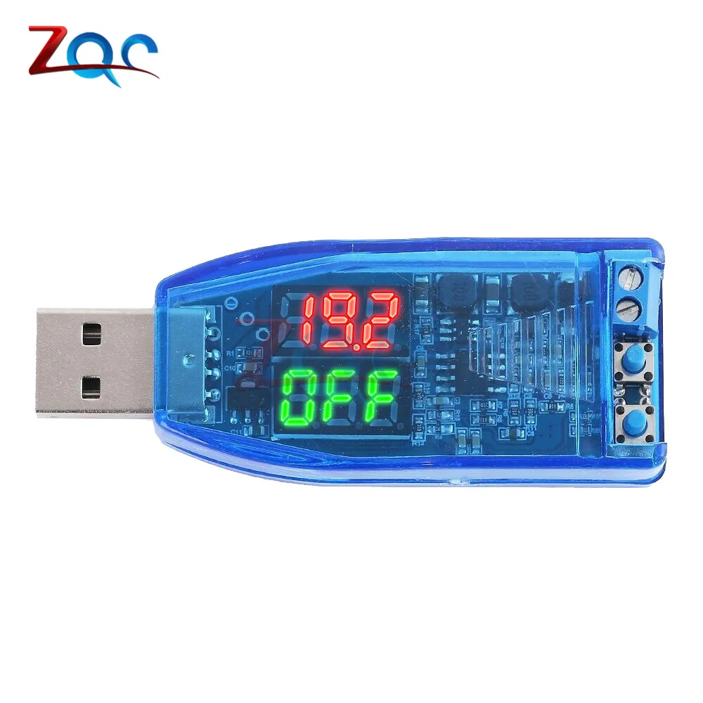 USB повышающий/уменьшающий модуль питания DC 5 В до 3 9 12 24 красный зеленый дисплей