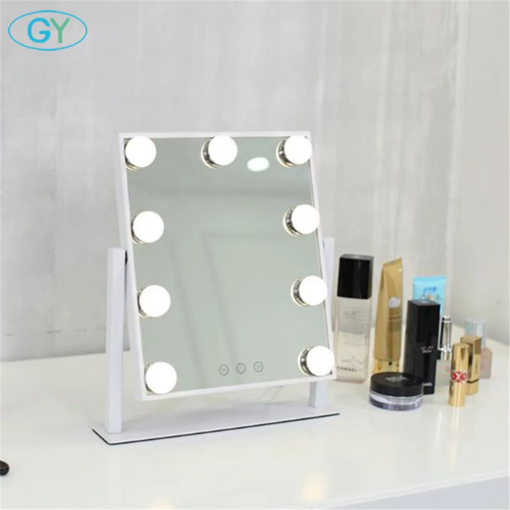 Mirror included Touch dimmable vanity mirror lighthollywood makeup table lampled tocadores para maq