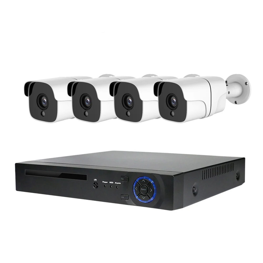 

4CH 1080P POE NVR CCTV Security System 4PCS 2.0MP IP Camera IR P2P Outdoor Video Surveillance Kit 1TB HDD