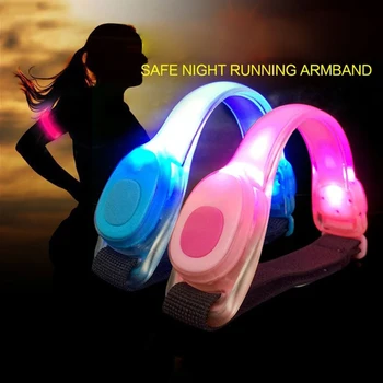

Fluorescent Night Running LED Lamp Running Signal Light Luminous Bracelet Foot Ring Reflective Arm Belt Safety Warning Lights