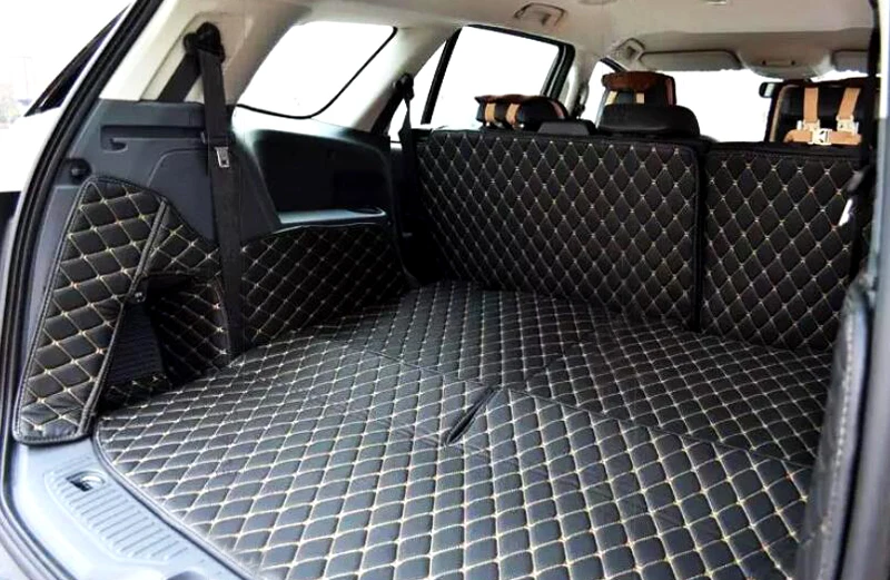 

Car Styling! Leather Carpet Rear Boot Cargo Trunk Mat 7pcs For FORD EVEREST SUV 4DOOR 2015 2016 2017