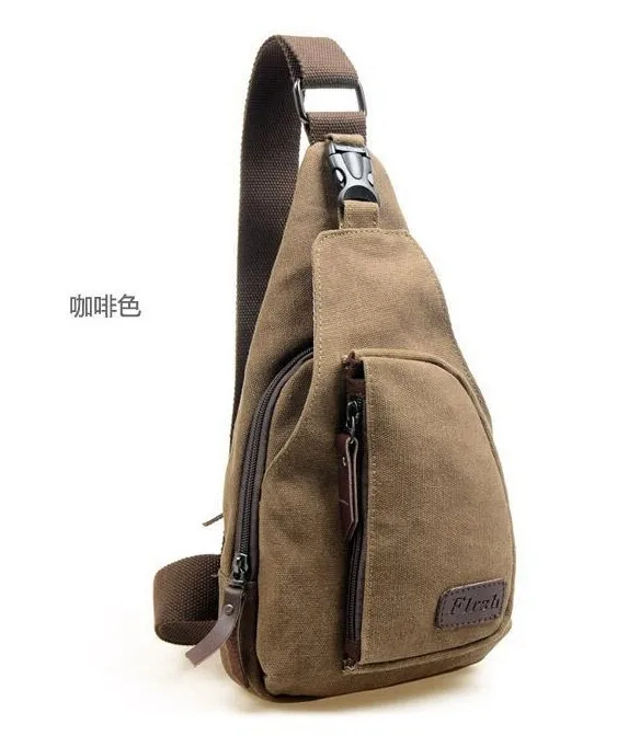 Новая модная мужская сумка через плечо, мужские холщовые сумки-мессенджеры, повседневная дорожная сумка-мессенджер, M7-783 - Цвет: coffee