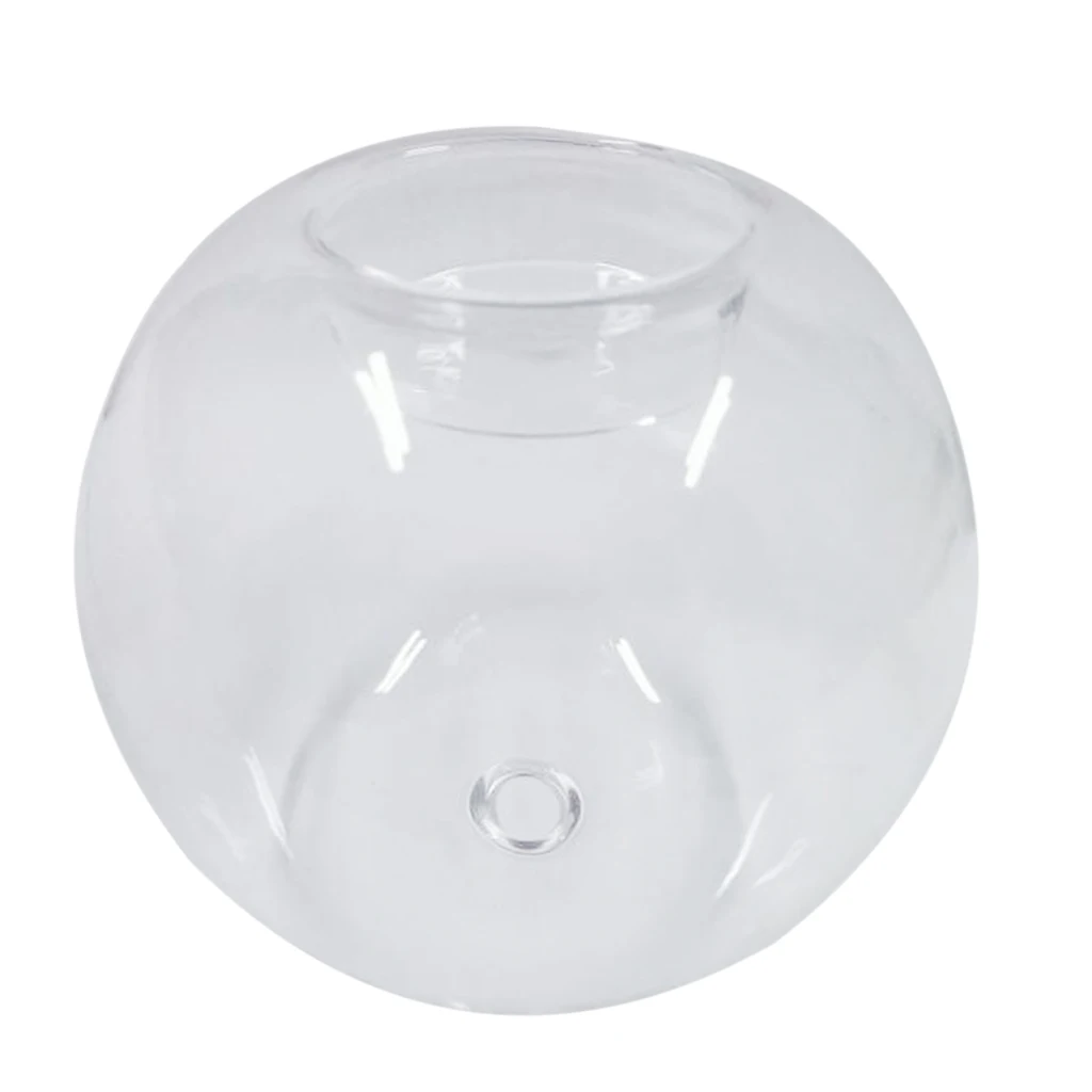Dia.8cm Glass Sphere Ball Tea Light Candle Holder Voitive Candlestick Stand