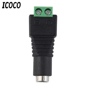 

ICOCO 1Pcs 2.1 x 5.5mm DC Power Female Plug Jack Adapter Connector Plug for CCTV LED Strip Light Eletronic New