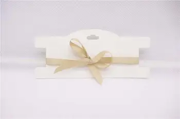 

50pcs/lot 300gsm Paper Card 7.7*18cm blank white&black&brown hair band Display Card free shipping can print logo(cost extra)