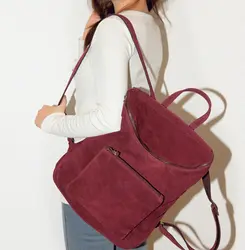Сумка для ноутбука, хит продаж, высококачественный Женский рюкзак, женская модная замшевая винтажная дорожная сумка, Женская Повседневная