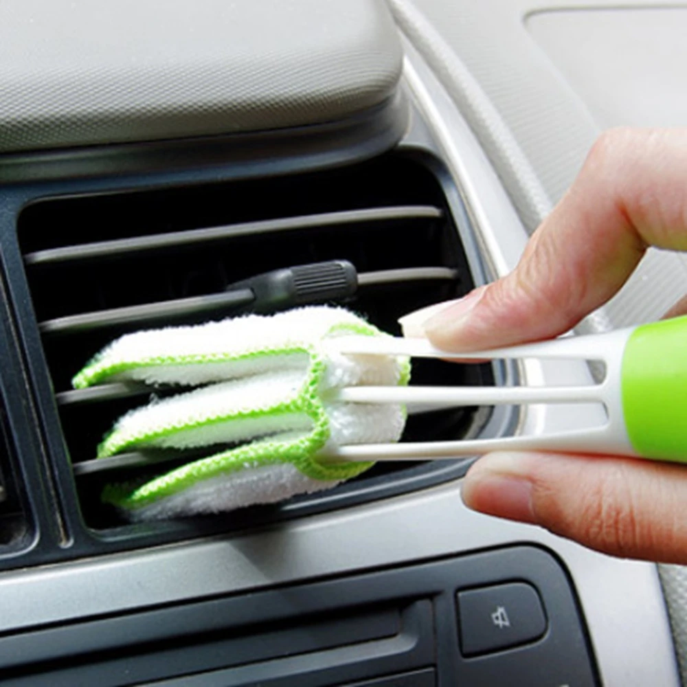 

Long Durable 2 In 1 Double Slider Car Air-conditioner Outlet Cleaning Tool Outlet Window Keyboard Cleaning Multi-purpose Brush