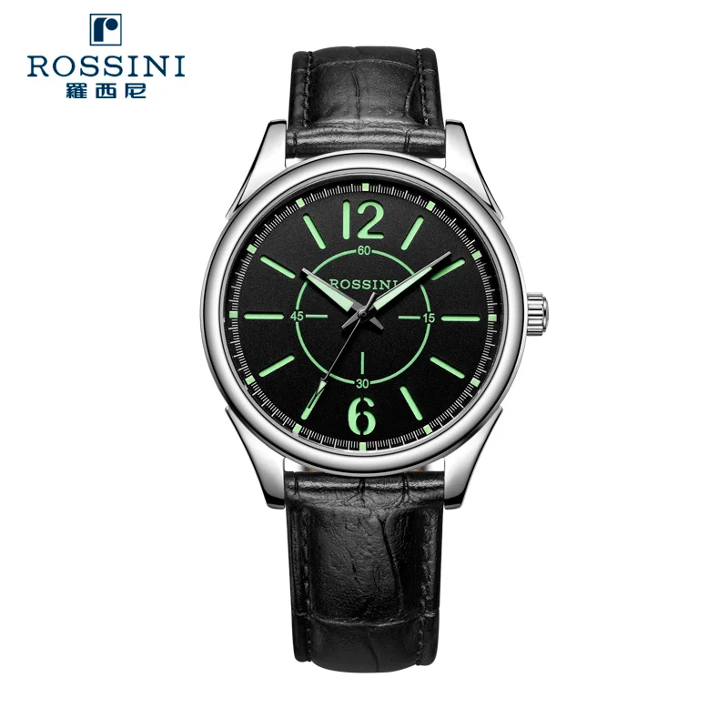 ROSSINI 2016 Men's luminous double dial quartz watchquartz energy