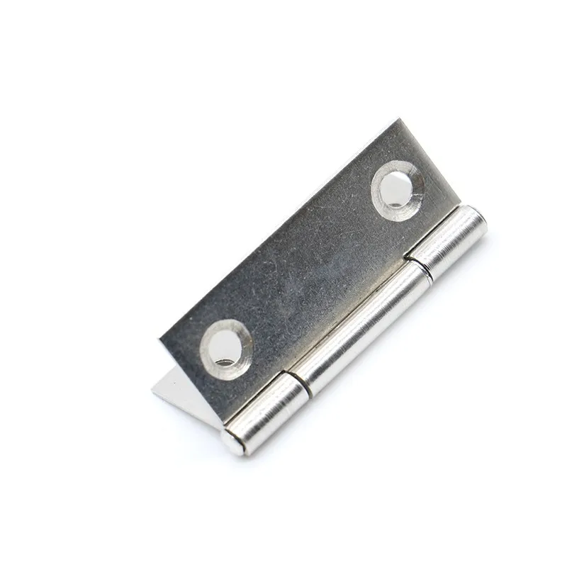 NAIERDI 20pcs Cabinet Hinges 1.5Inch Stainless Steel Mini Drawer Jewelry Box Silver Door Hinge For Decoration Furniture Hardware