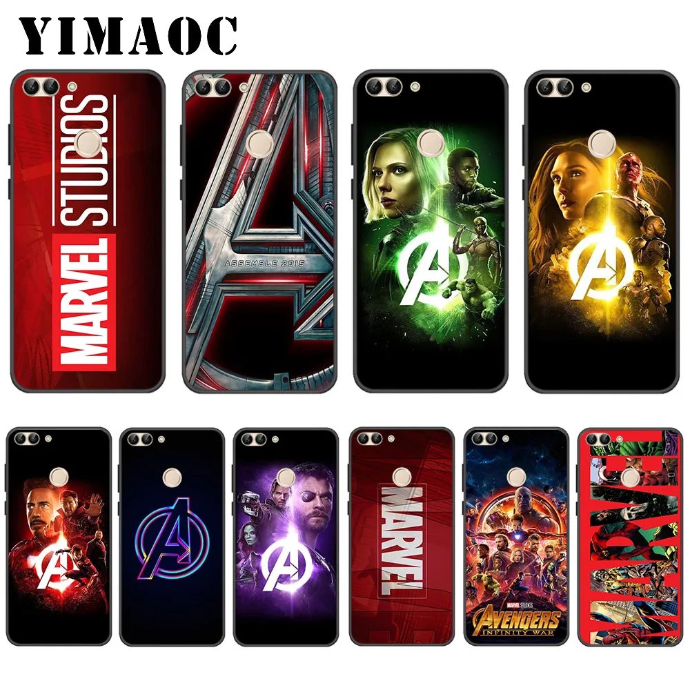 

YIMAOC Marvel Avengers Soft Case for Huawei P20 P30 Lite Mini Plus Pro P Smart 2019