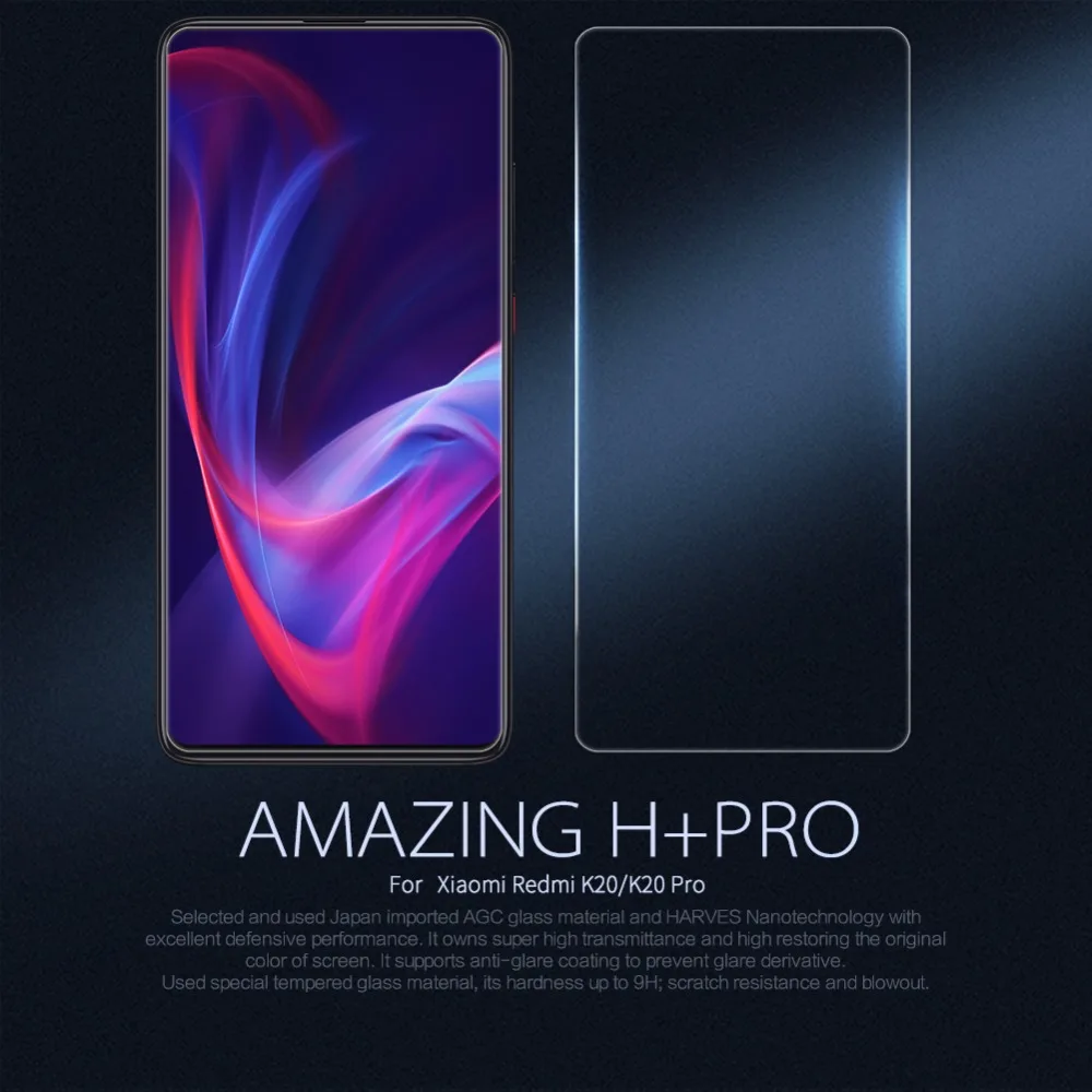 Xiaomi Redmi K20 Pro glass Nillkin H+ PRO защита экрана из закаленного стекла 2.5D против царапин 0,2 мм для Xiaomi Redmi K20 Pro glass