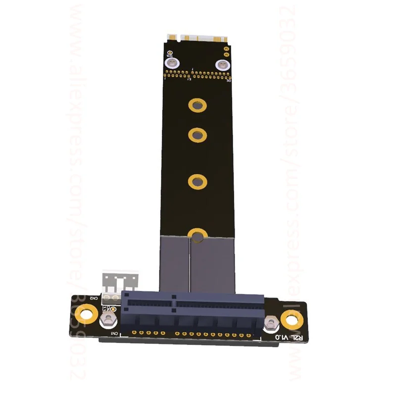 M2 M.2 NGFF NVMe ключ M к PCI E 3 0x4 адаптер для карты Riser Gen 0 кабель KeyM PCIe 4x Express удлинитель