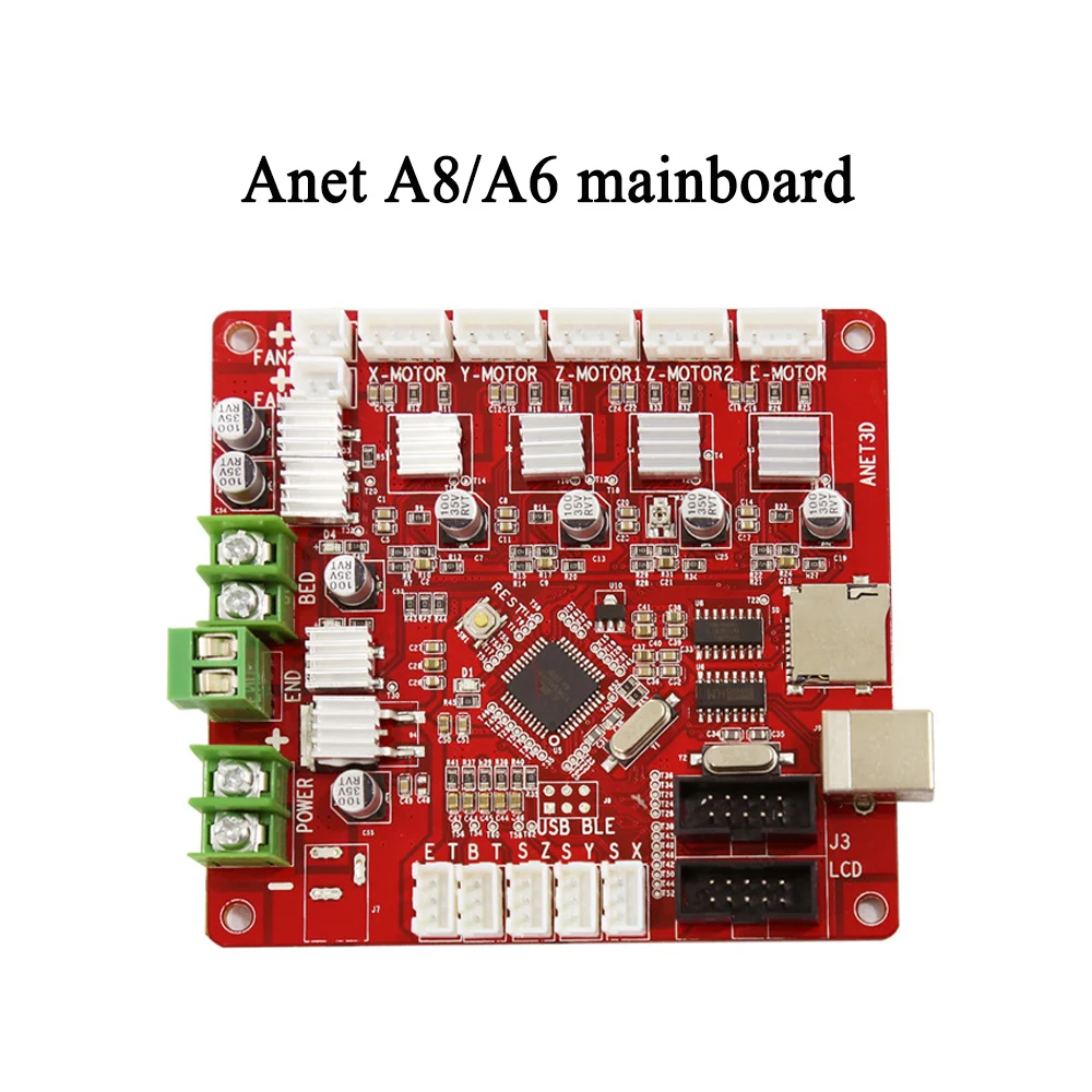 Anet Вт, 30 Вт, 40 мм горло тефлоновые трубки A6 A8 A2 e10 e12 MK8 экструдер сопел комплект 0,4 мм 3d сопла для принтера запчасти hotend аксессуары «сделай сам»