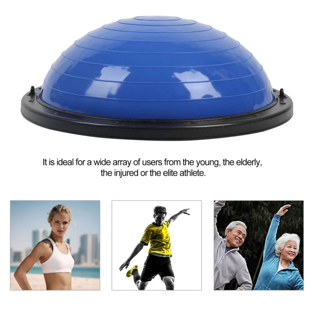 Eco-Friendly Elastic Balance Yoga Trainer Ball Slimming Balance Pilates Ball With Pump Fitness Equipment Fitness Hemisphere Eco-Friendly Elastic Balance Yoga Trainer Ball Slimming Balance Pilates Ball With Pump Fitness Equipment Fitness Hemisphere