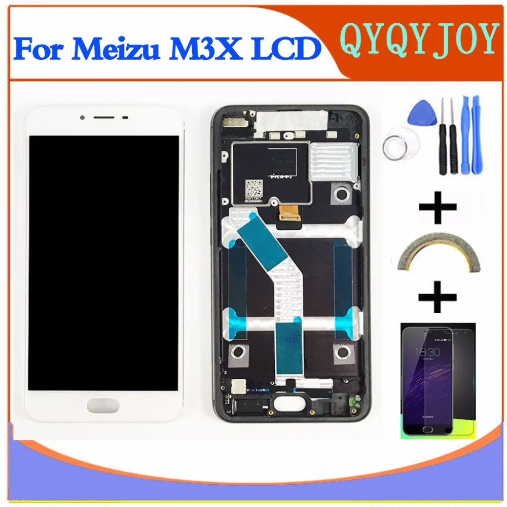 ЖК-экран 5 дюйма для Meizu Meilan X M682Q M3X дигитайзер сенсорной панели без рамки