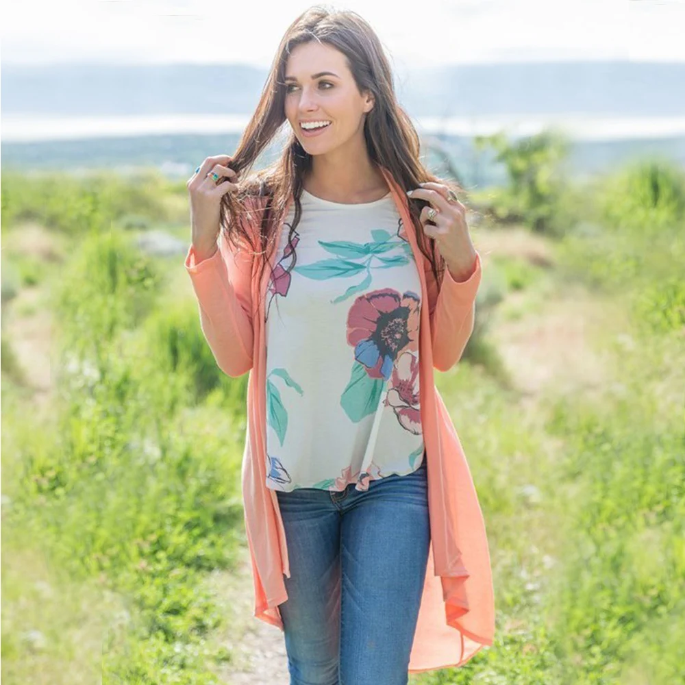 2018 Autumn Winter Fashion Cotton Leisure Women Long Sleeve Loose knitting Sweater Lady Knitted Female Cardigan Sweaters