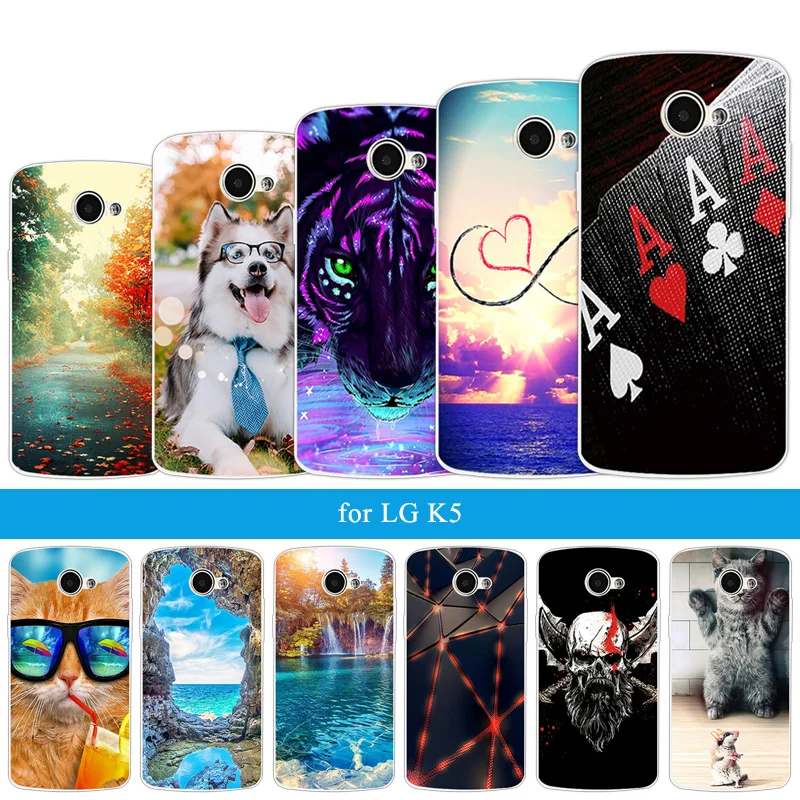 

Phone Case For LG K5 X220ds Cover Transparent Silicone Land Back Covers for LG K5 X220ds Phone Shell K5 TPU Soft Skin Covers