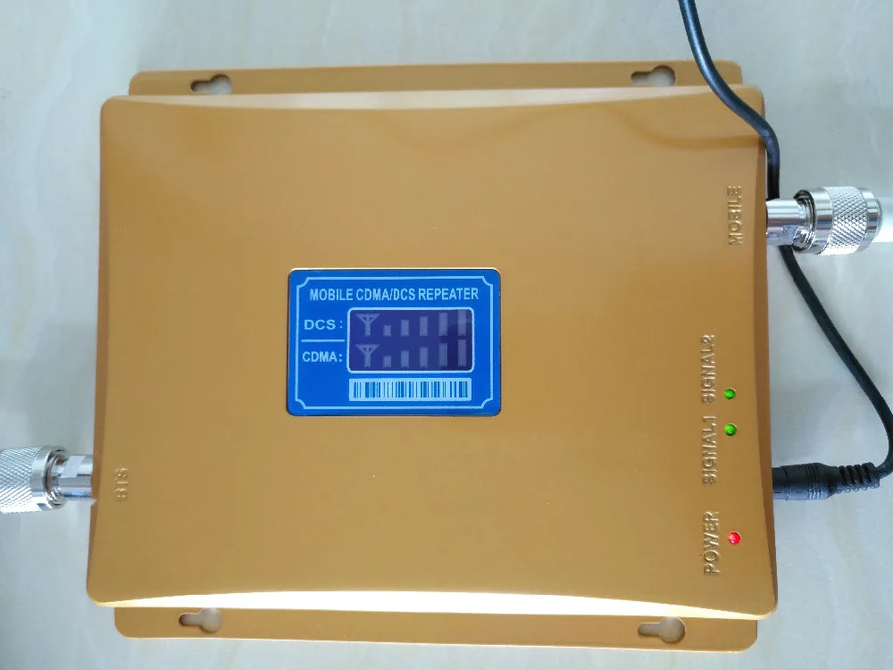 

Dual Band 4G CDMA DCS Gain 65dB signal amplifier 850Mhz 1800Mhz cellphone signal booster repeater with Lcd dislpay