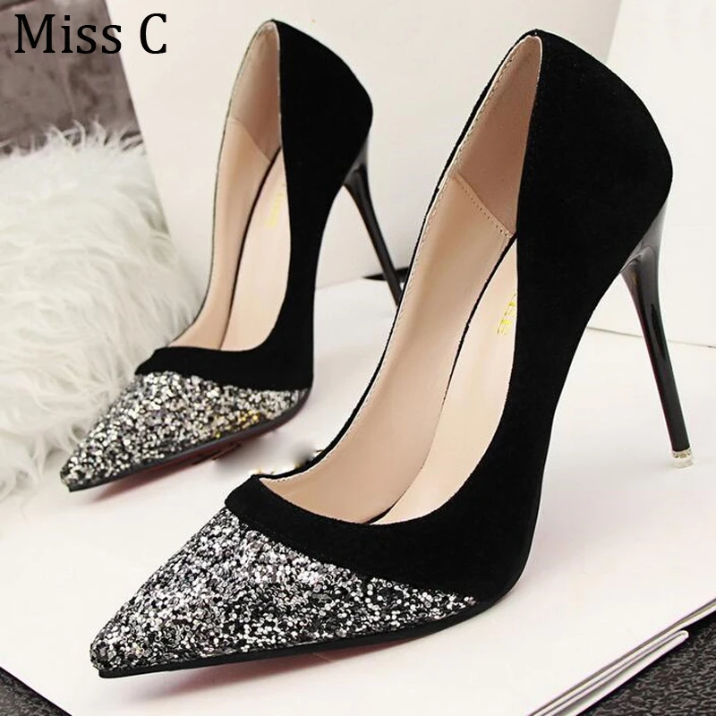 Narrow Search Results Black Silver Heels