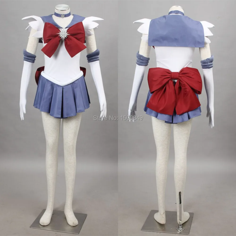 Athemis Anime Sailor Moon Sailor Saturn Cosplay Costume custom made Dress High Quality