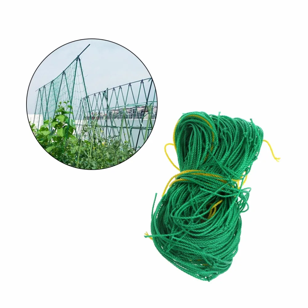 Garden Green Nylon Trellis Netting Support Climbing Bean Plant Net Grow Fence RF 